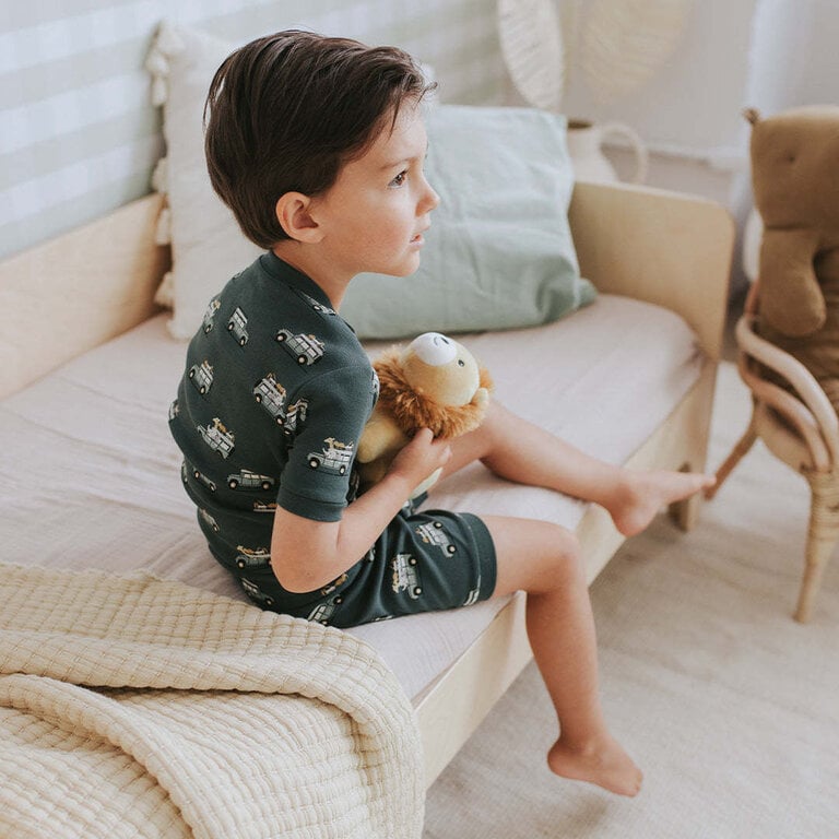 PETIT LEM PYJAMA SHORT À IMPRIMÉ VUS SAFARI - VERT