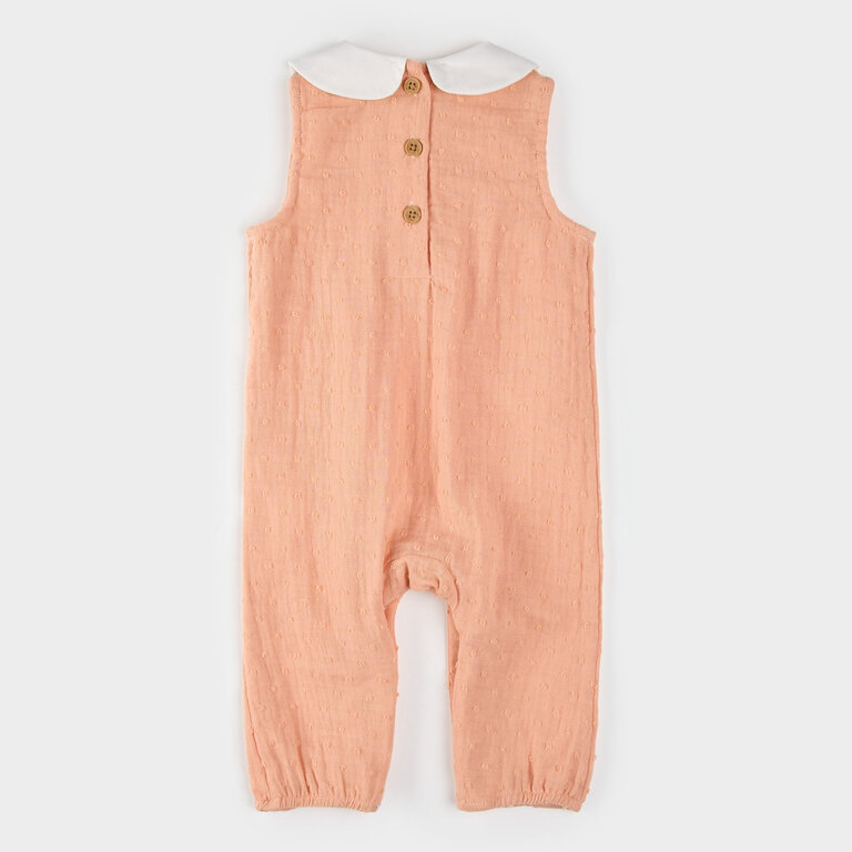 PETIT LEM COMBINAISON EN PLUMETIS - CORAIL