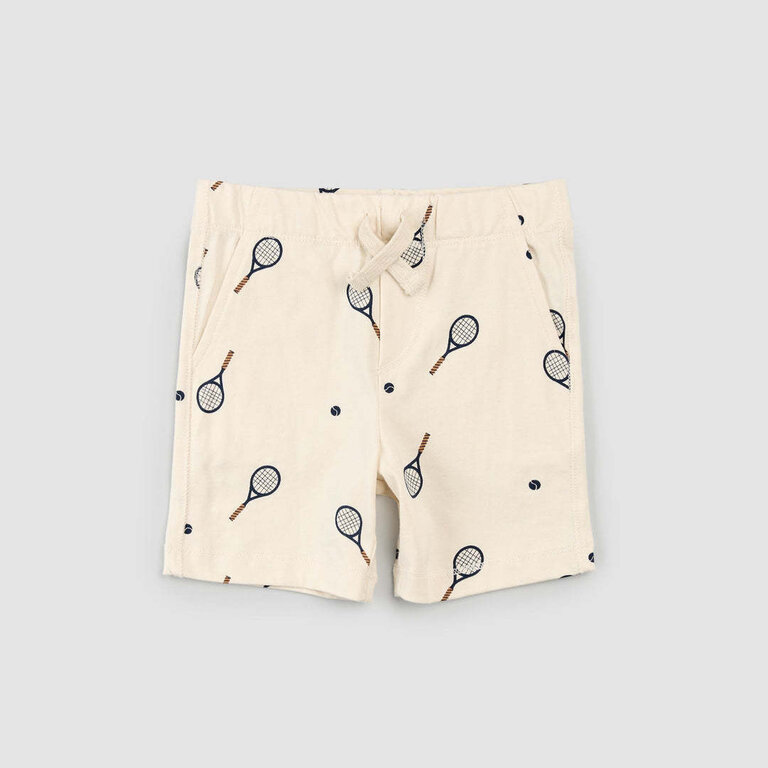 MILES THE LABEL SHORT À IMPRIMÉ DE RAQUETTE - BLANC CASSÉ