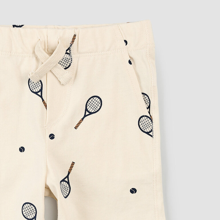 MILES THE LABEL SHORT À IMPRIMÉ DE RAQUETTE - BLANC CASSÉ