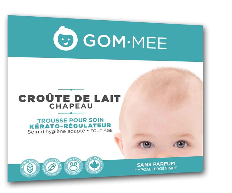 GOMMEE TRAITEMENT CROÛTE DE LAIT (CHAPEAU) POUR BÉBÉ