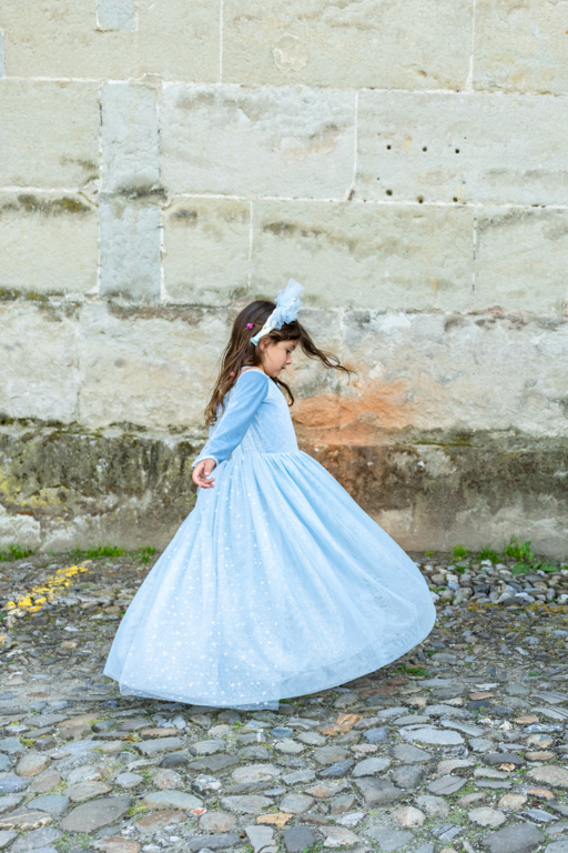 GREAT PRETENDERS ROBE DE PRINCESSE EN VELOURS BLEU - SISTER FOREVER