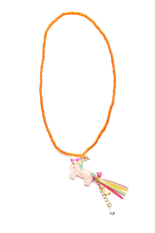 GREAT PRETENDERS COLLIER LICORNE DE FANTAISIE ORANGE