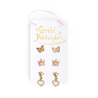 GREAT PRETENDERS BOUCLES D'OREILLES COURONNE ROYALE