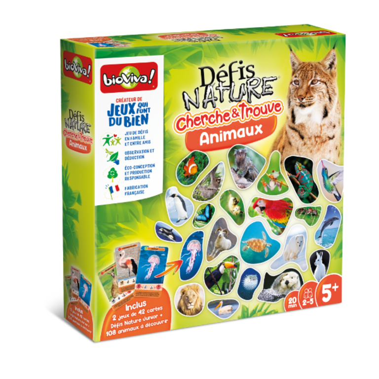 BIOVIVA! DÉFIS NATURE - CHERCHER ET TROUVE LES ANIMAUX
