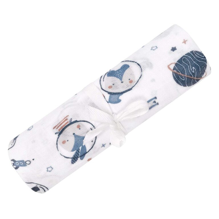 PERLIMPINPIN MOUSSELINE EN COTON - ASTRONAUTE