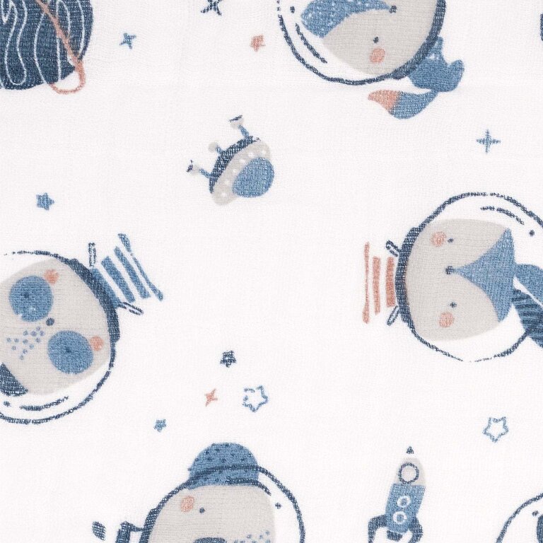 PERLIMPINPIN MOUSSELINE EN COTON - ASTRONAUTE