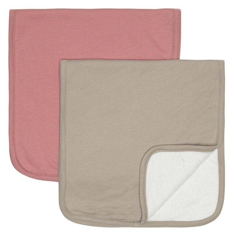 PERLIMPINPIN DUO DE SERVIETTES POUR LE ROT - LOTUS, TAUPE