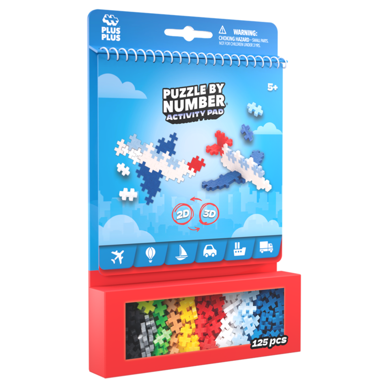 PLUS-PLUS CARNET D'ACTIVITÉS 125MCX - TRANSPORT