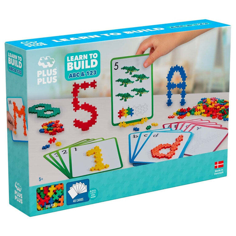 PLUS-PLUS APPRENDRE À BÂTIR 600 MCX - ABC & 123