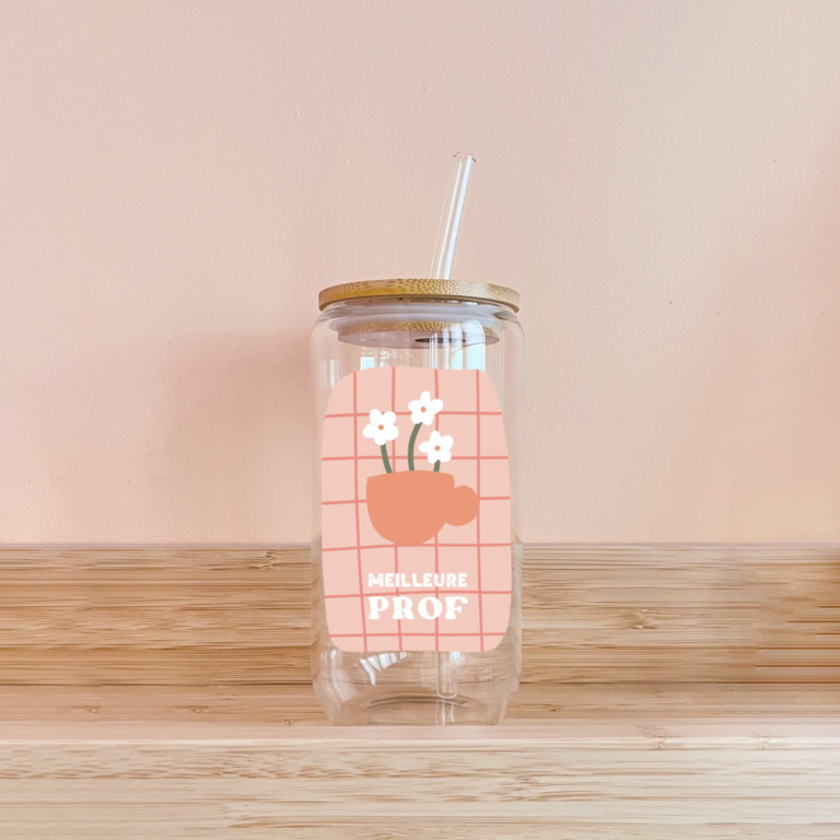 MÖMY VERRE BOHO 16 OZ - MEILLEURE PROF TASSE ORANGE