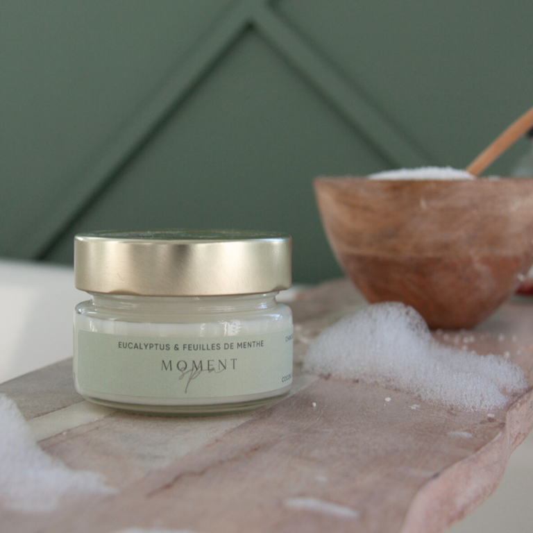 LOVLI CHANDELLE MOMENT SPA - EUCALYPTUS & FEUILLE DE MENTHE