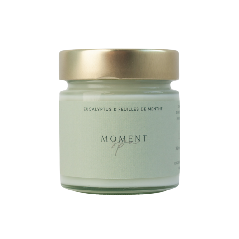 LOVLI CHANDELLE MOMENT SPA - EUCALYPTUS & FEUILLE DE MENTHE