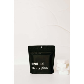 MARÉE CHANDELLE VAPEURS DE DOUCHE - MENTHOL ET EUCALYPTUS - PAQUET DE 4