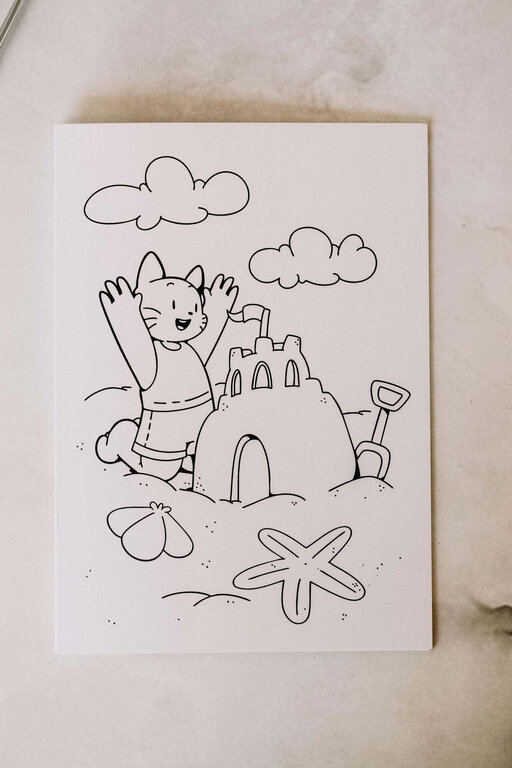 MARÉE CHANDELLE CARTE À COLORIER - BILLY