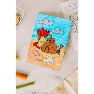 MARÉE CHANDELLE CARTE À COLORIER - BILLY