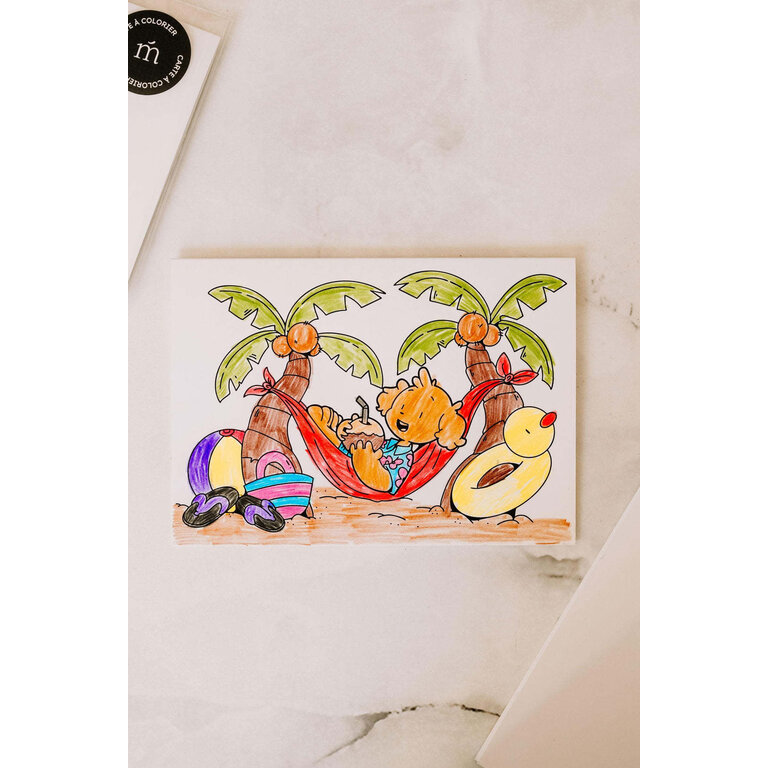 MARÉE CHANDELLE COLORING CARD - CHARLY