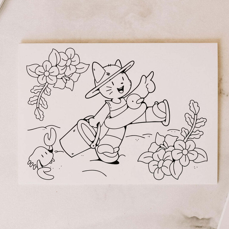 MARÉE CHANDELLE CARTE À COLORIER - IVY