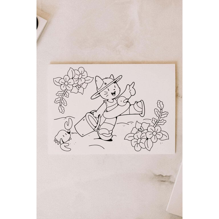 MARÉE CHANDELLE COLORING CARD - IVY
