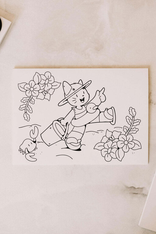 MARÉE CHANDELLE CARTE À COLORIER - IVY