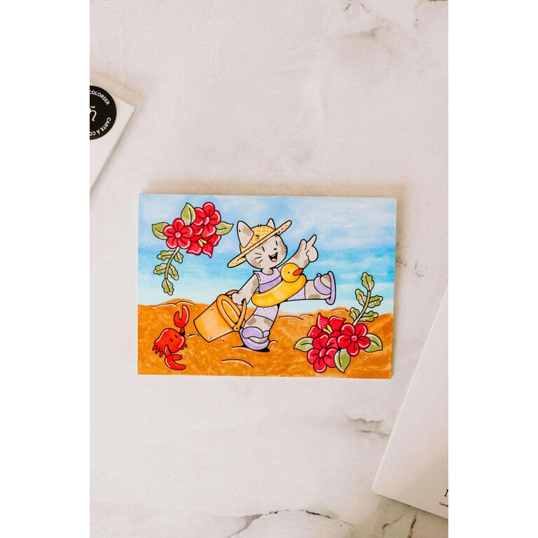 MARÉE CHANDELLE COLORING CARD - IVY