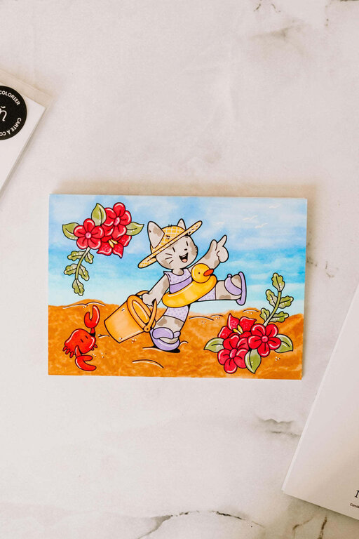 MARÉE CHANDELLE CARTE À COLORIER - IVY