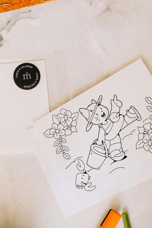 MARÉE CHANDELLE CARTE À COLORIER - IVY