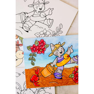 MARÉE CHANDELLE COLORING CARD - IVY