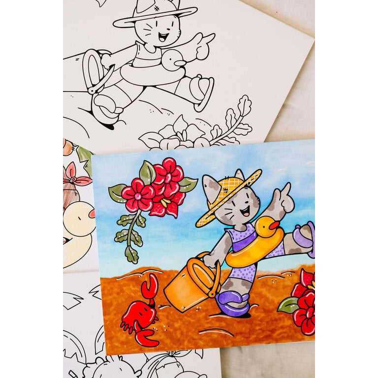 MARÉE CHANDELLE COLORING CARD - IVY
