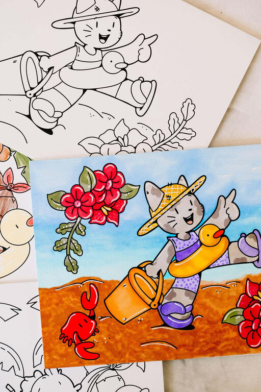 MARÉE CHANDELLE CARTE À COLORIER - IVY