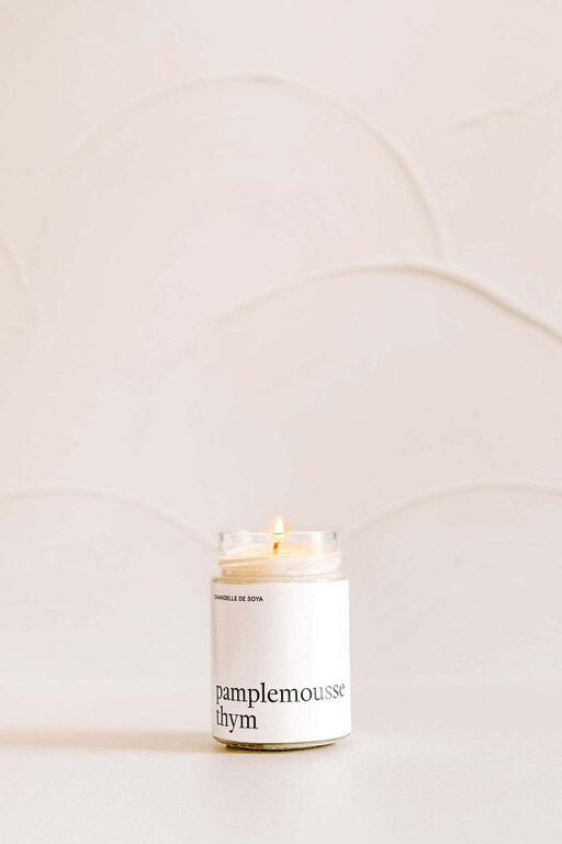 MARÉE CHANDELLE CHANDELLE DE SOYA - PAMPLEMOUSSE ET THYM