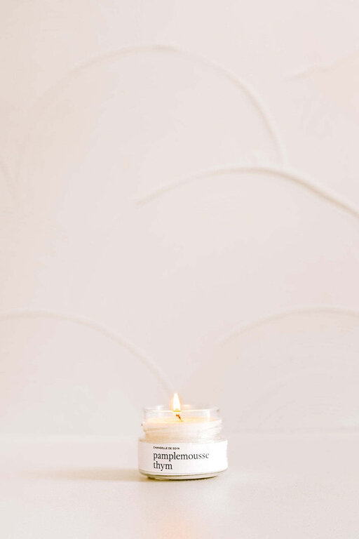 MARÉE CHANDELLE CHANDELLE DE SOYA - PAMPLEMOUSSE ET THYM