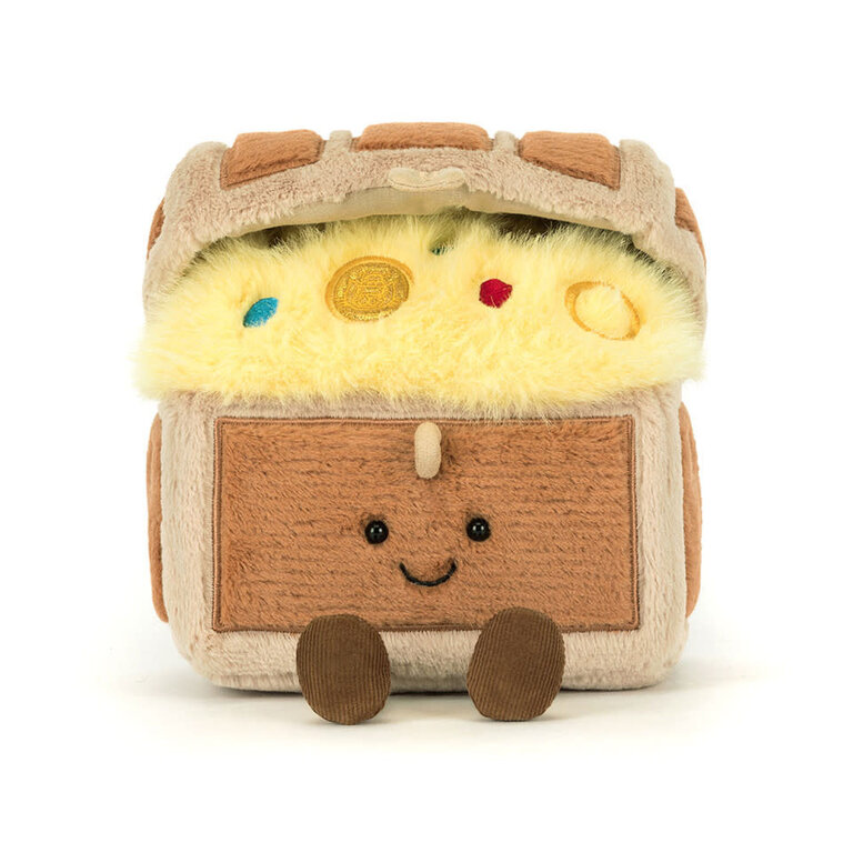 JELLYCAT PELUCHE - COFFRE AU TRÉSOR AMUSANT