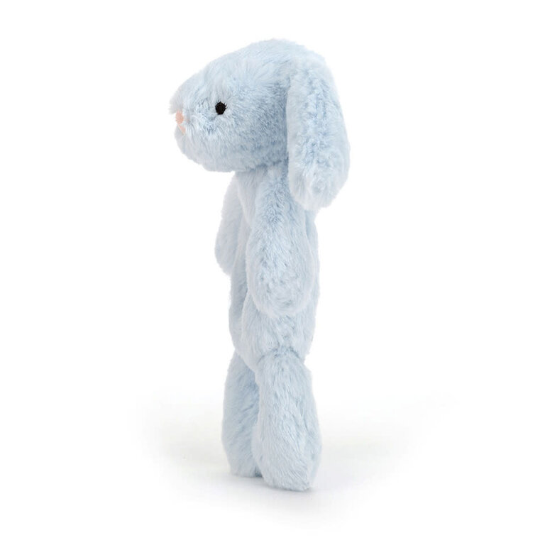 JELLYCAT HOCHET EN PELUCHE - LAPIN BASHFUL BLEU