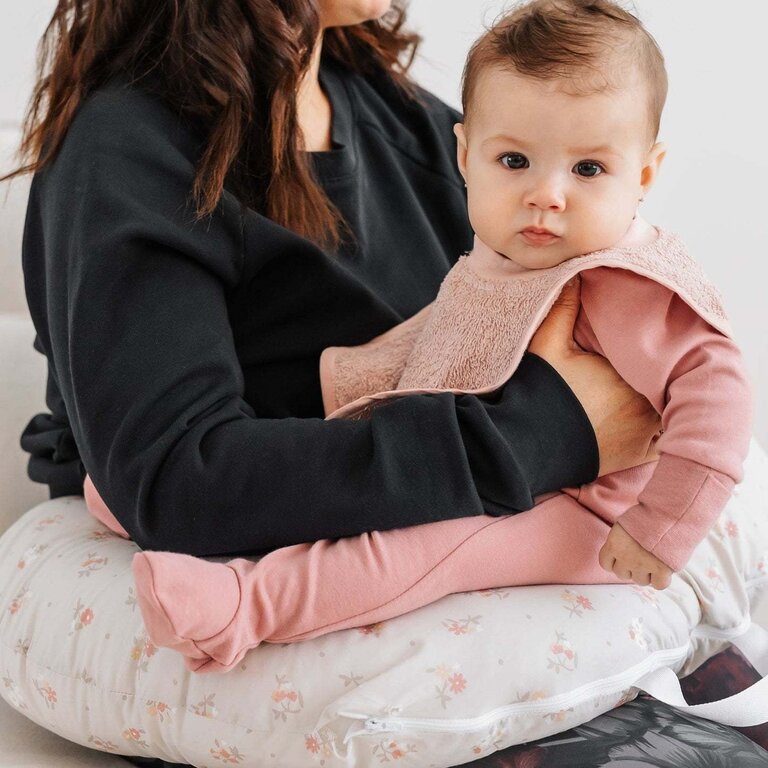 PERLIMPINPIN COUSSIN D'ALLAITEMENT EN BAMBOU - FLEURS