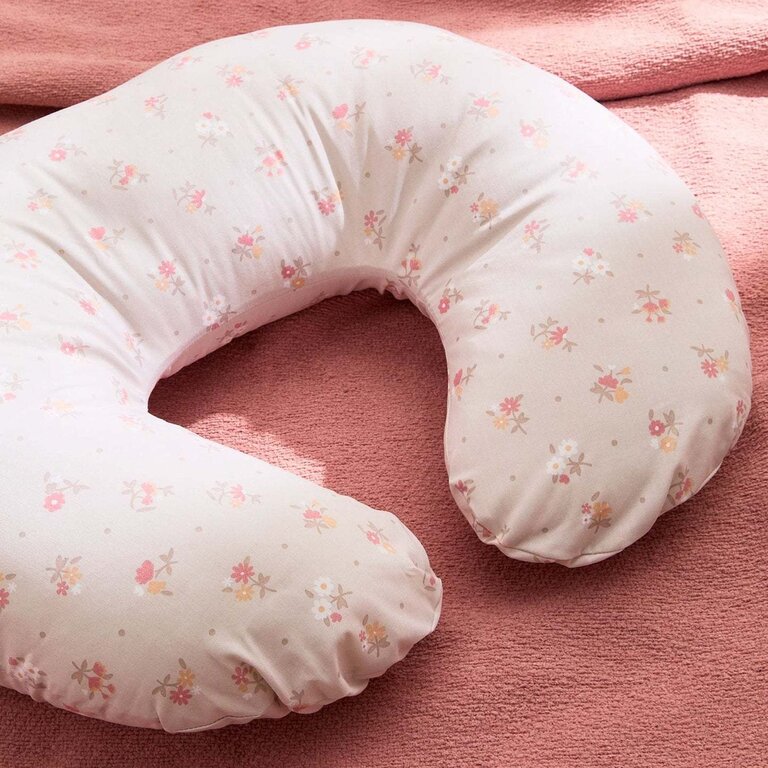 PERLIMPINPIN COUSSIN D'ALLAITEMENT EN BAMBOU - FLEURS