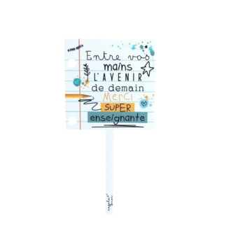 AFFICHETTE POUR PLANTES - SUPER ENSEIGNANTE