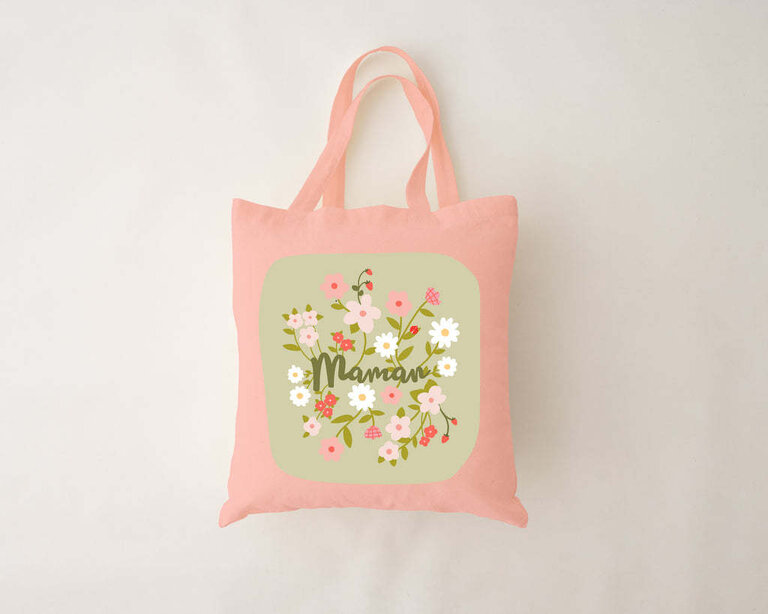 MÖMY SAC RÉUTILISABLE ROSE - MAMAN BLOOM