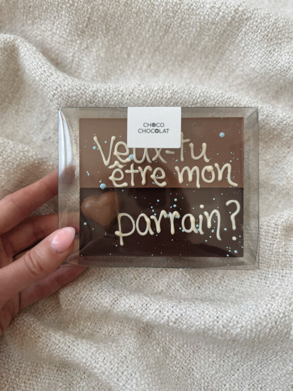 CHOCO CHOCOLAT COFFRET CADEAU - VEUX-TU ÊTRE MON PARRAIN?