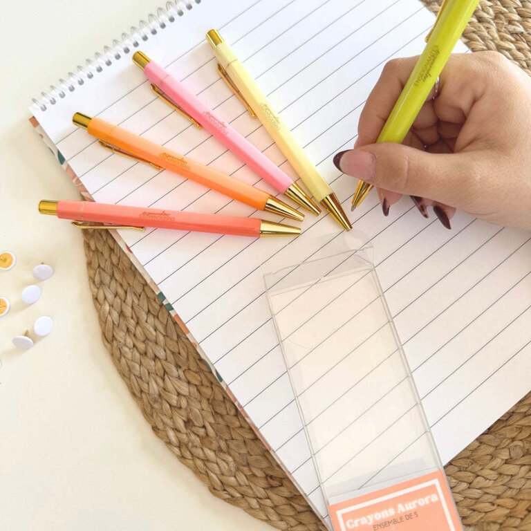 ENSEIGNANTES INSPIRANTES ENSEMBLE DE CRAYONS - AURORA