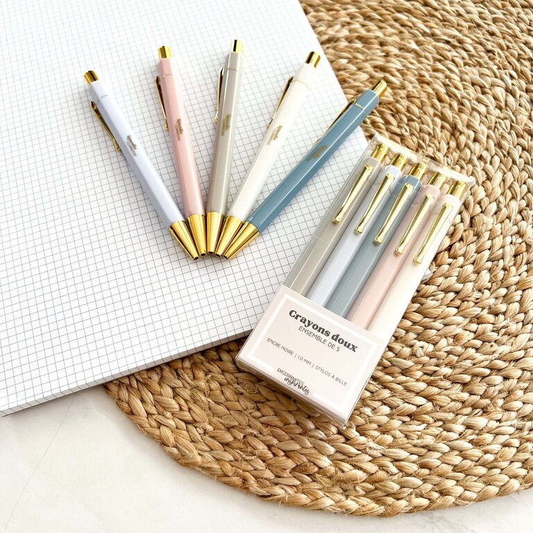 ENSEIGNANTES INSPIRANTES ENSEMBLE DE CRAYONS - DOUX