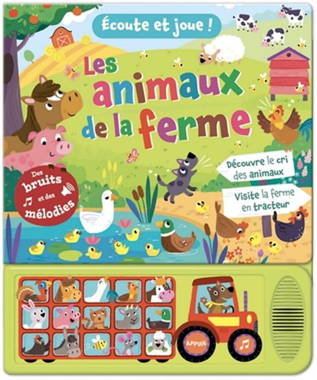 1,2,3 SOLEIL! LIVRE - ÉCOUTE ET JOUE : LES ANIMAUX DE LA FERME