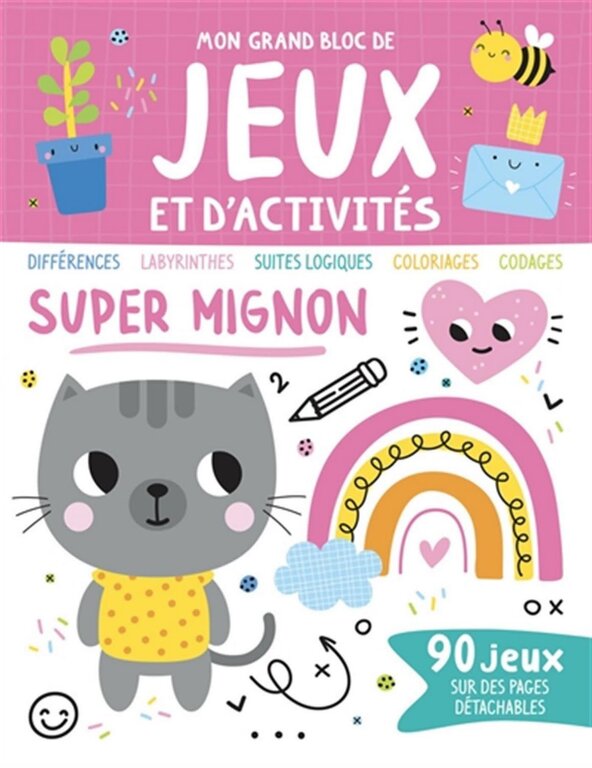 1,2,3 SOLEIL! MON GRAND BLOC DE JEUX ET D'ACTIVITÉS : SUPER MIGNON