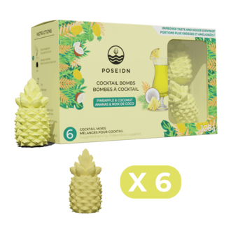 POSEIDN BOMBES POUR COCKTAIL - ANANAS & NOIX DE COCO