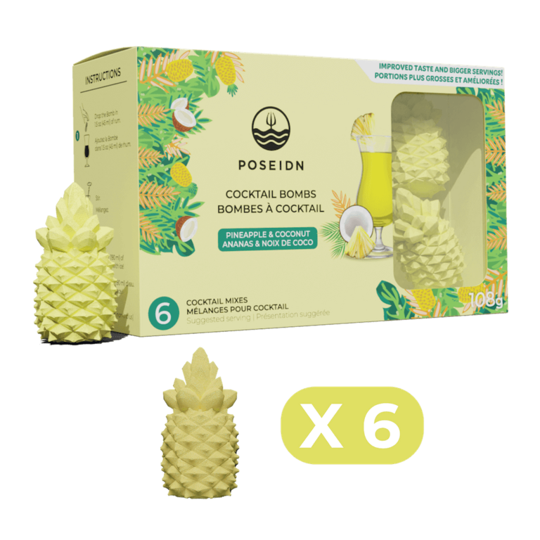 POSEIDN BOMBES POUR COCKTAIL - ANANAS & NOIX DE COCO