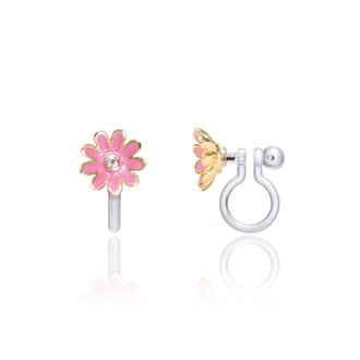 GIRL NATION BOUCLES D'OREILLES À CLIP - MARGUERITE ROSE ET DIAMANT