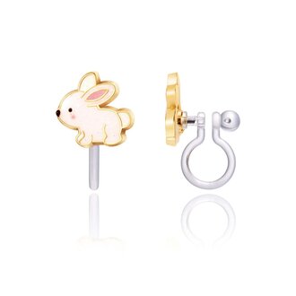GIRL NATION BOUCLES D'OREILLES À CLIP - LAPIN BRILLANT