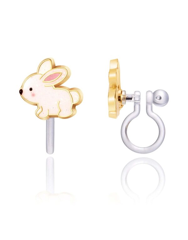 GIRL NATION BOUCLES D'OREILLES À CLIP - LAPIN BRILLANT