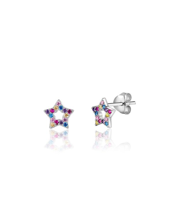 GIRL NATION BOUCLES D'OREILLES - ÉTOILES MULTICOLORES