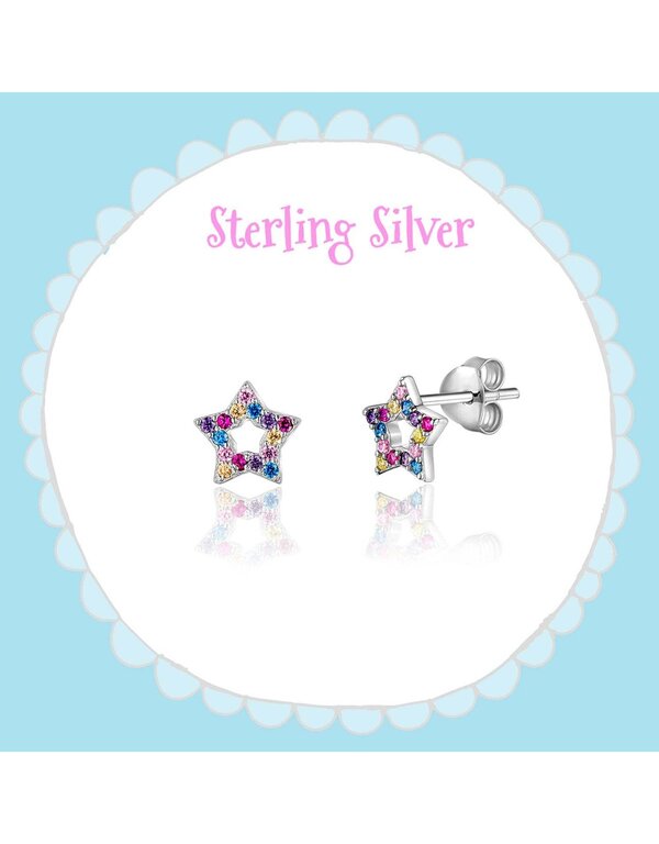 GIRL NATION BOUCLES D'OREILLES - ÉTOILES MULTICOLORES